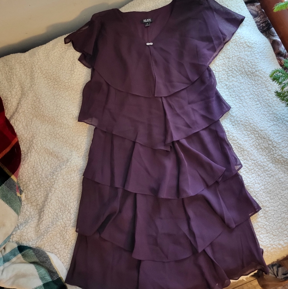 SLNY size 10 dress. Dark purple.